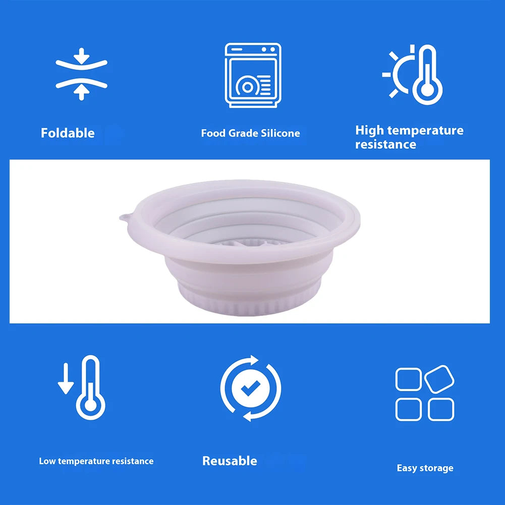 Collapsible silicone ice facial washbasin dimensions – 26.4 x 10 cm for skincare ice baths