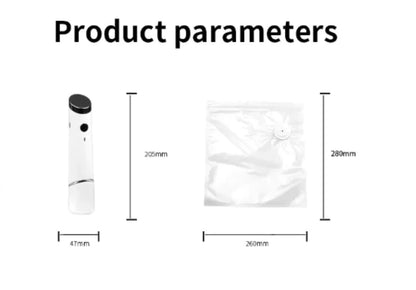 Vacuum Food Storage Bags with USB Electric Pump - Reusable Airtight Freshness Sealer Set